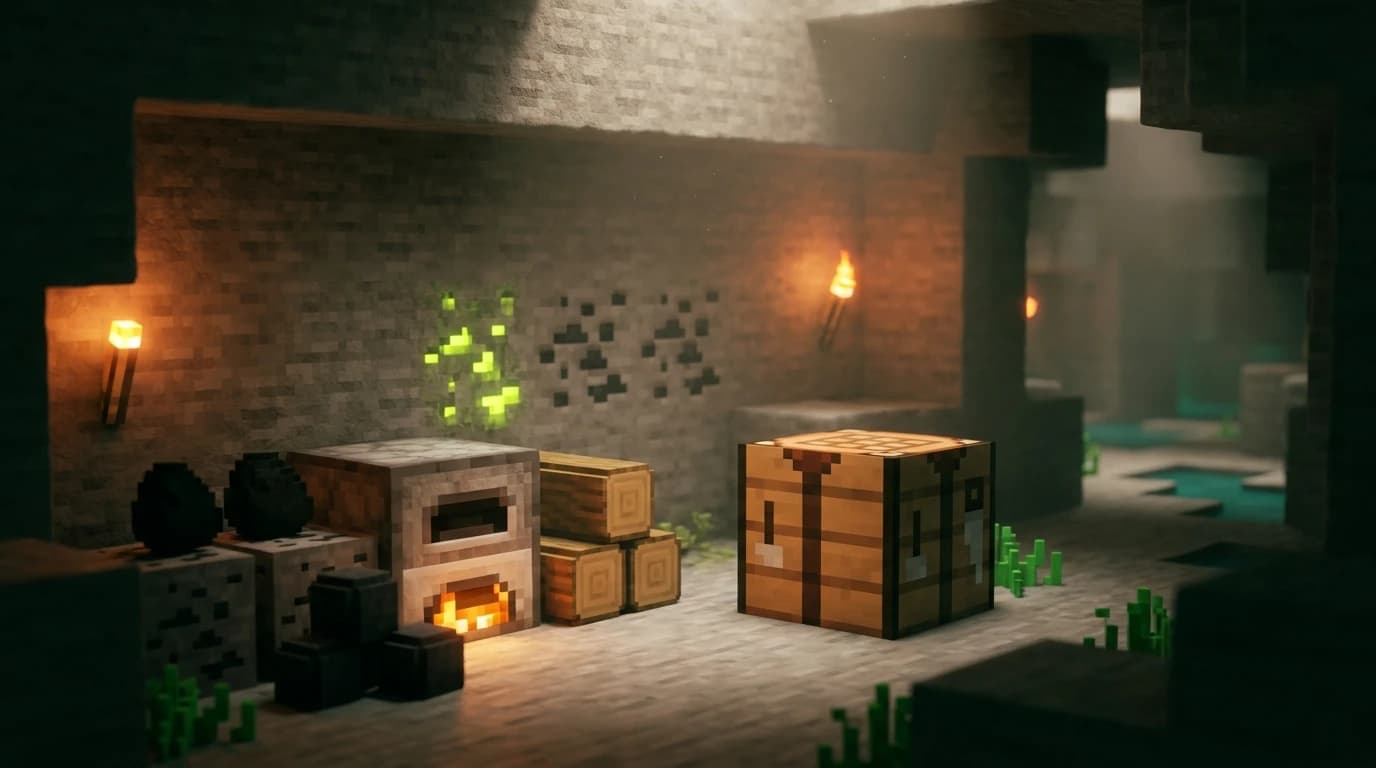 Kohle in Minecraft herstellen und mehr Brennstoff finden
