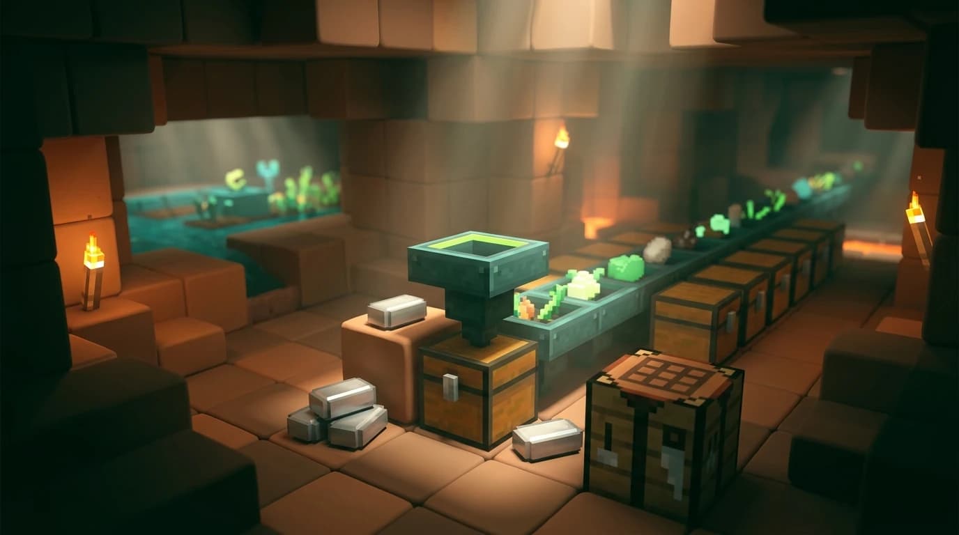 ¿Cómo hacer una tolva en Minecraft? Guía completa