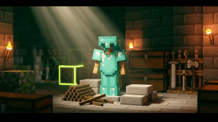 Cómo hacer un soporte para armaduras en Minecraft: receta completa