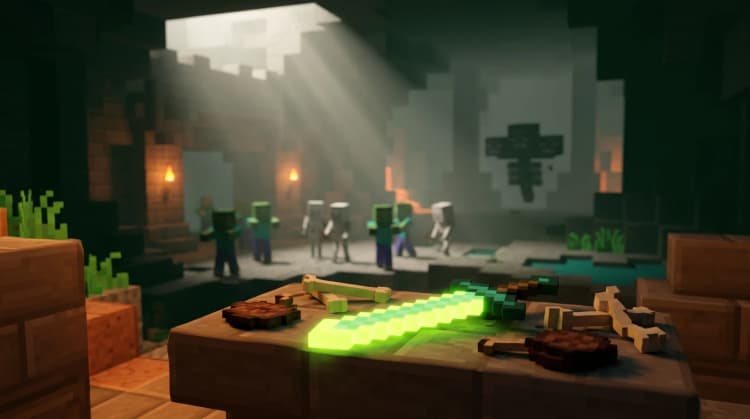 Que fait Châtiment dans Minecraft ? Guide complet de l'enchantement