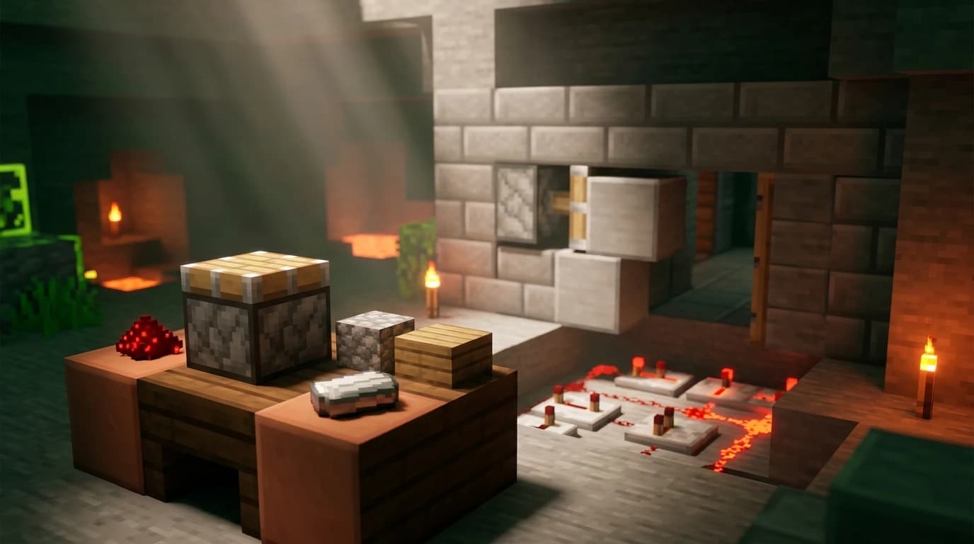 Kolben in Minecraft herstellen: Rezept, Anwendungen und Türen